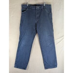 Dickies Carpenter Jeans Mens 38x32 Blue Denim Relaxed Heavyweight Work